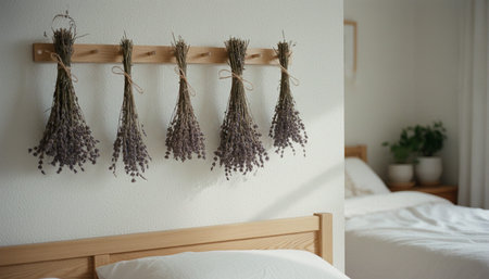 Bedroom Decor Home Interior Backgroundの写真素材