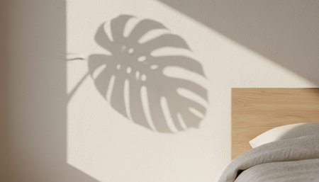 Bedroom Decor Home Interior Backgroundの写真素材