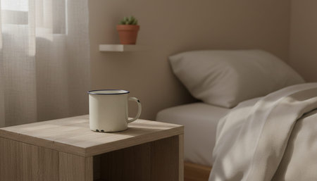 Bedroom Decor Home Interior Backgroundの写真素材