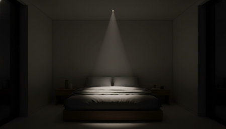 Bedroom Decor Home Interior Backgroundの写真素材