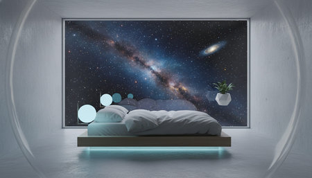 Residential Bedroom Interior Background