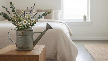 Residential Bedroom Interior Background