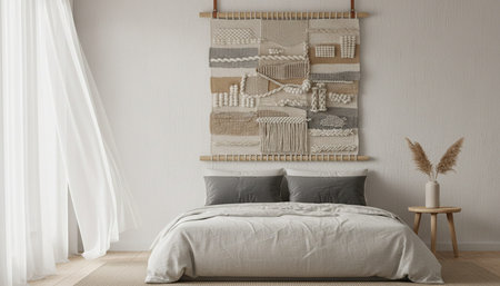 Residential Bedroom Interior Background