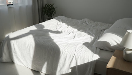 Residential Bedroom Interior Background