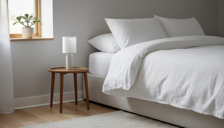 Residential Bedroom Interior Background