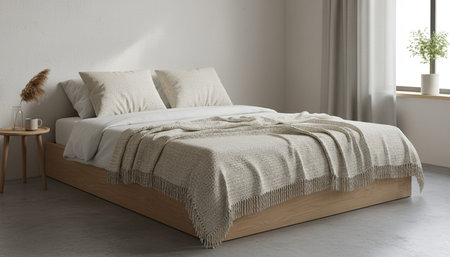 Residential Bedroom Interior Background