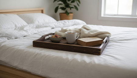 Residential Bedroom Interior Background
