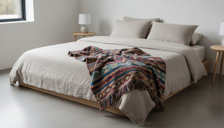 Residential Bedroom Interior Background