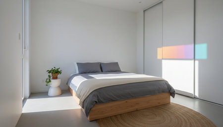 Residential Bedroom Interior Background