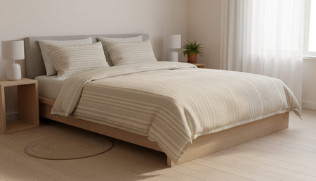Residential Bedroom Interior Background