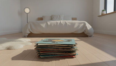 Residential Bedroom Interior Background