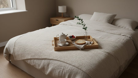 Residential Bedroom Interior Background
