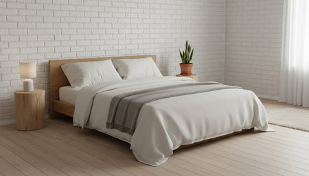 Residential Bedroom Interior Background