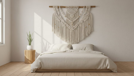 Residential Bedroom Interior Background