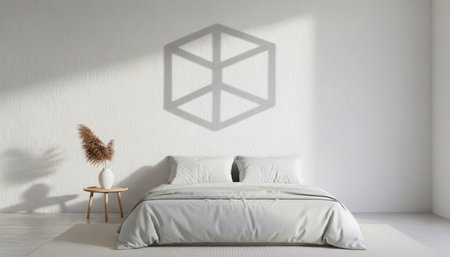 Residential Bedroom Interior Background