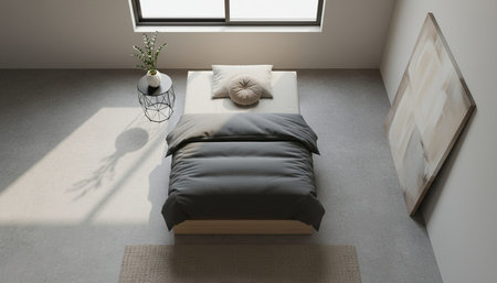 Residential Bedroom Interior Background