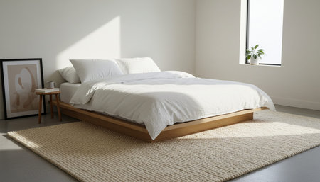 Residential Bedroom Interior Background