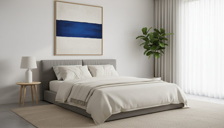 Residential Bedroom Interior Background