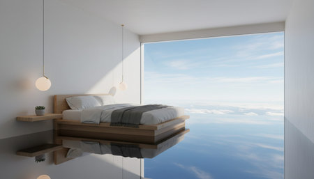 Residential Bedroom Interior Background