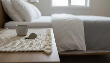 Residential Bedroom Interior Background