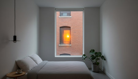 Residential Bedroom Interior Background