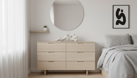 Residential Bedroom Interior Background