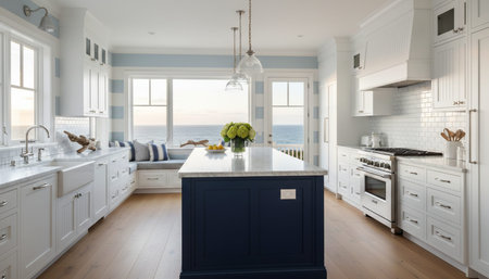 Residential Kitchen Interior Sceneの写真素材