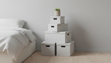 Residential Bedroom Interior Background