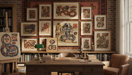 Home Work Space Interior Background