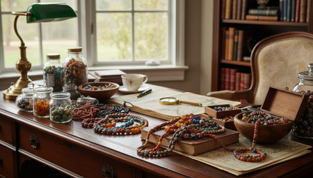 Home Work Space Interior Backgroundの写真素材