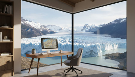 Home Work Space Interior Background