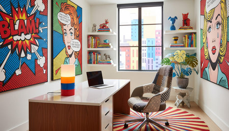 Home Work Space Interior Background