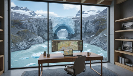 Home Work Space Interior Background