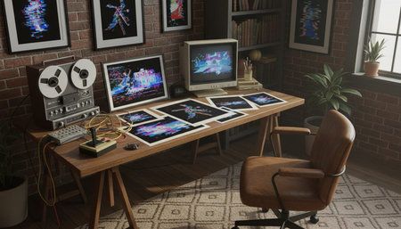 Home Work Space Interior Background