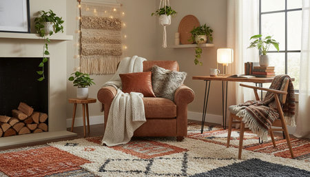 Home Work Space Interior Background