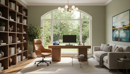 Home Work Space Interior Background