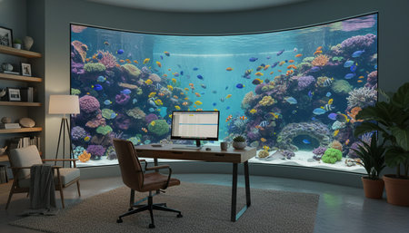 Home Work Space Interior Background