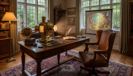 Home Work Space Interior Background