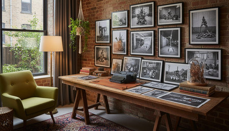 Home Work Space Interior Background