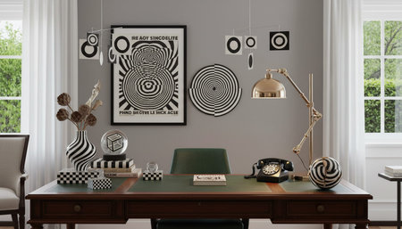 Home Work Space Interior Background