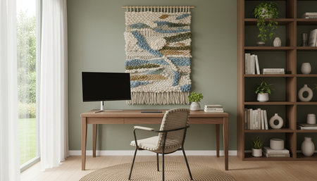 Home Work Space Interior Background