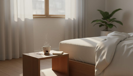 Residential Bedroom Interior Background