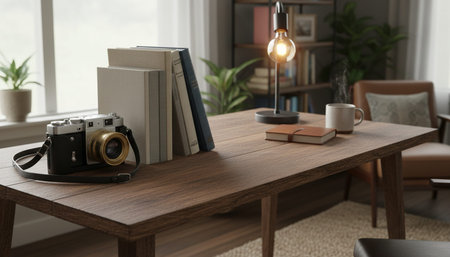 Home Work Space Interior Background