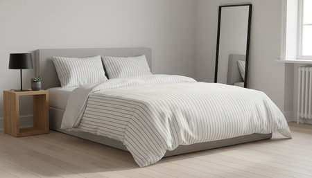 Residential Bedroom Interior Background