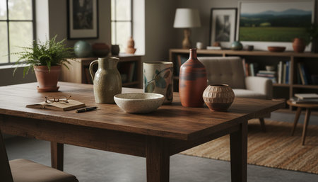 Home Work Space Interior Background