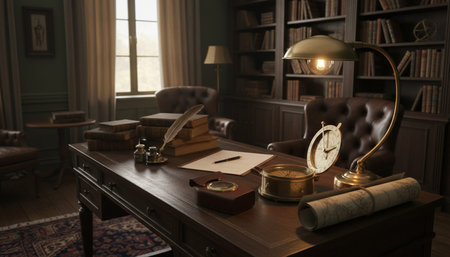 Home Work Space Interior Background