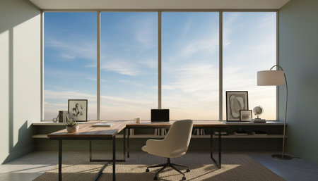 Home Work Space Interior Background