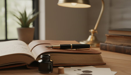 Home Work Space Interior Backgroundの写真素材