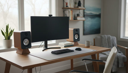 Home Work Space Interior Background