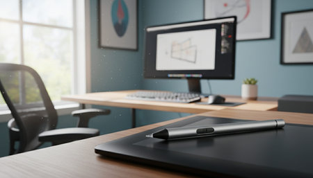 Home Work Space Interior Background